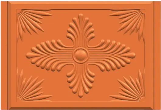 Flower Indian Clay Tiles